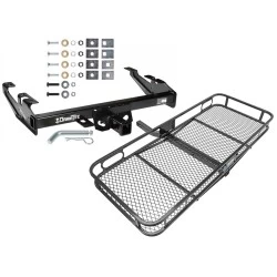 Trailer Tow Hitch For 88-00 Chevy GMC C/K Pickup Standard or Step Bumper Basket Cargo Carrier Platform w/ Hitch Pin