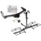 Trailer Tow Hitch For 94-03 Dodge Van w/ Standard Bumper Platform Style 2 Bike Rack Hitch Lock and Cover