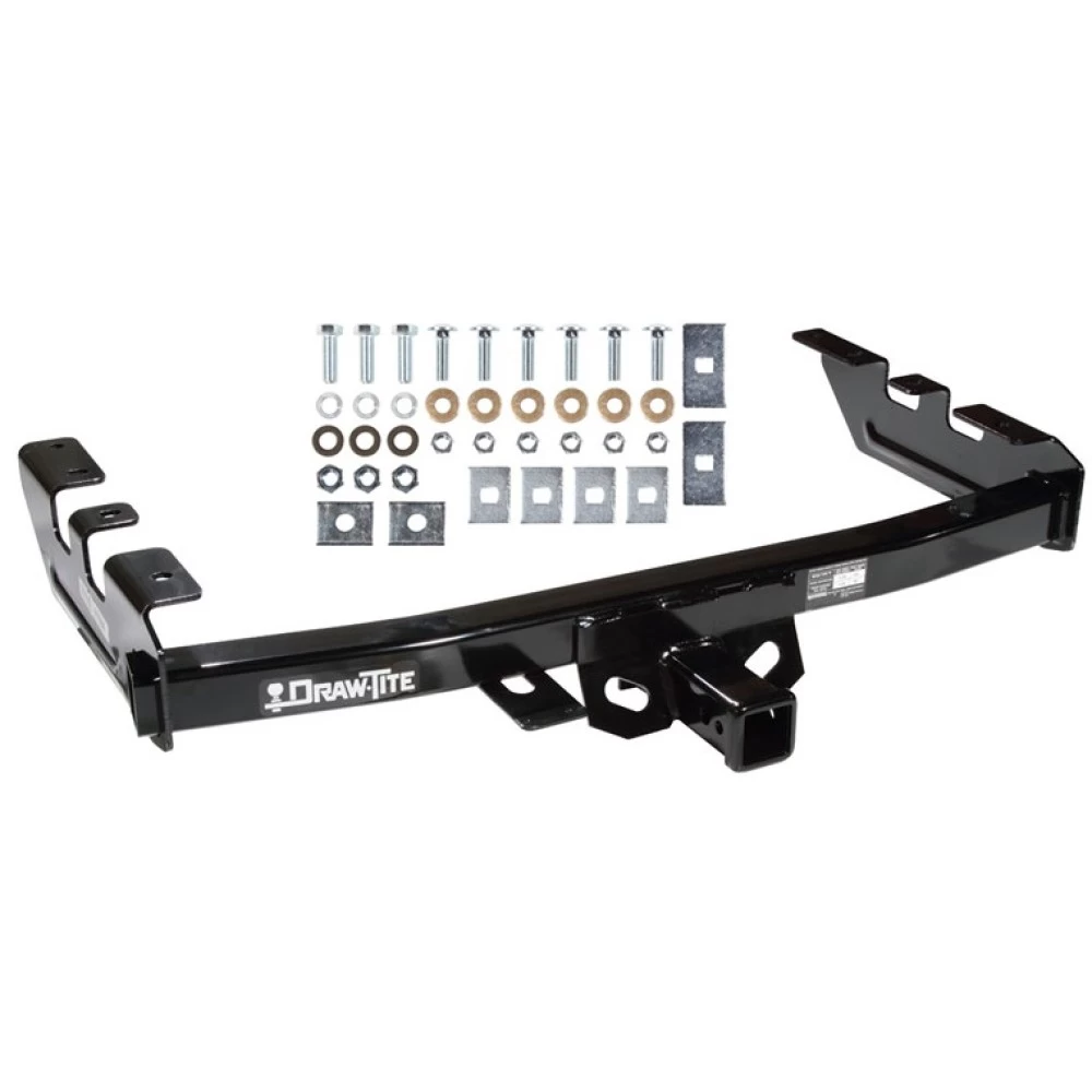 Trailer Hitch Brake Control For 03-07 Chevy Silverado GMC Sierra 1500 03-04 2500 LD w/ Plug Play Wiring 2" and 2- 5/16" Ball 4" Drop Mount 7-Way Pin Blade RV Controller Class 4