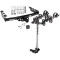 Trailer Tow Hitch For 99-07 Chevy Silverado GMC Sierra 1500 2007 Classic 99-04 2500 LD 01-06 1500 HD 4 Bike Rack w/ Hitch Lock and Cover