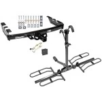 Trailer Tow Hitch For 99-07 Chevy Silverado GMC Sierra 1500 2007 Classic 99-04 2500 LD 01-06 1500 HD Platform Style 2 Bike Rack Hitch Lock and Cover