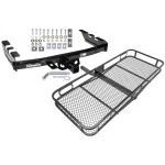 Trailer Tow Hitch For 99-07 Chevy Silverado GMC Sierra 1500 2007 Classic 99-04 2500 LD 01-06 1500 HD Basket Cargo Carrier Platform w/ Hitch Pin