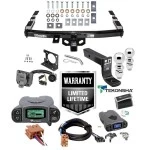 Trailer Hitch w/ Tekonsha Prodigy P3 Brake Control For 99-06 Chevy Silverado GMC Sierra 1500 HD 99-04 2500 LD (07-07 Classic) Standard or Step Bumper w/ Plug Play Wiring 2" 2- 5/16" Ball 4" Drop Mount 7-Way Pin Blade RV Controller Class 4