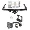 Class 4 Trailer Hitch w/ Wiring Kit For 99-06 Chevy Silverado GMC Sierra 1500 HD 99-04 2500 LD (07-07 Classic) Standard or Step Bumper 7-Way Pin Blade RV 4-Flat Plug Harness Light w/ Bracket