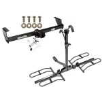Trailer Tow Hitch For 99-04 Chevy Tracker Suzuki Vitara 99-05 Grand Vitara 02-06 XL-7 Platform Style 2 Bike Rack w/ Anti Rattle Hitch Lock