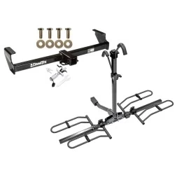 Trailer Tow Hitch For 99-04 Chevy Tracker Suzuki Vitara 99-05 Grand Vitara 02-06 XL-7 Platform Style 2 Bike Rack w/ Anti Rattle Hitch Lock