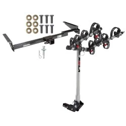 Trailer Tow Hitch For 99-03 Lexus RX300 01-03 Toyota Highlander w/ 4 Bike Carrier Rack