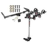 Trailer Tow Hitch For 99-03 Lexus RX300 01-03 Toyota Highlander 4 Bike Rack w/ Hitch Lock and Cover