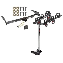 Trailer Tow Hitch For 99-03 Lexus RX300 01-03 Toyota Highlander 4 Bike Rack w/ Hitch Lock and Cover