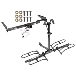 Trailer Tow Hitch For 99-03 Lexus RX300 01-03 Toyota Highlander Platform Style 2 Bike Rack w/ Anti Rattle Hitch Lock