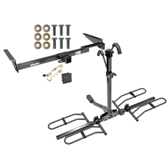 Trailer Tow Hitch For 99-03 Lexus RX300 01-03 Toyota Highlander Platform Style 2 Bike Rack Hitch Lock and Cover