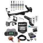 Trailer Hitch w/ Tekonsha Prodigy P3 Brake Control For 01-10 Chevy Silverado GMC Sierra 2500 HD 3500 HD 07-07 Classic w/ Plug Play Wiring 2" 2- 5/16" Ball 4" Drop Mount 7-Way Pin Blade RV Controller Class 4