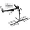 Trailer Tow Hitch For 01-10 Chevy Silverado GMC Sierra 2500 3500 HD 2007 Classic, 6-1/2 & 8 Ft Bed Platform Style 2 Bike Rack w/ Anti Rattle Hitch Lock