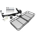 Trailer Tow Hitch For 01-10 Chevy Silverado GMC Sierra 2500 3500 HD 2007 Classic, 6-1/2 & 8 Ft Bed Basket Cargo Carrier Platform Hitch Lock and Cover