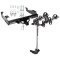 Trailer Tow Hitch For 99-23 F-450 F-550 99-00 F-350 w/ 4 Bike Carrier Rack