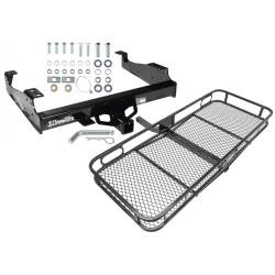 Trailer Tow Hitch For 99-25 Ford F-350 F-450 Cab & Chassis F-550 Super Duty All Models Basket Cargo Carrier Platform w/ Hitch Pin