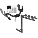 Trailer Tow Hitch w/ 4 Bike Rack For 04-05 Ford F-150 2006 Lincoln Mark LT tilt away adult or child arms fold down carrier