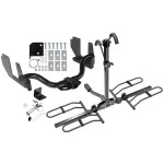 Trailer Tow Hitch For 04-05 Ford F-150 2006 Lincoln Mark LT Platform Style 2 Bike Rack w/ Anti Rattle Hitch Lock
