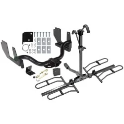 Trailer Tow Hitch For 04-05 Ford F-150 2006 Lincoln Mark LT Platform Style 2 Bike Rack Hitch Lock and Cover