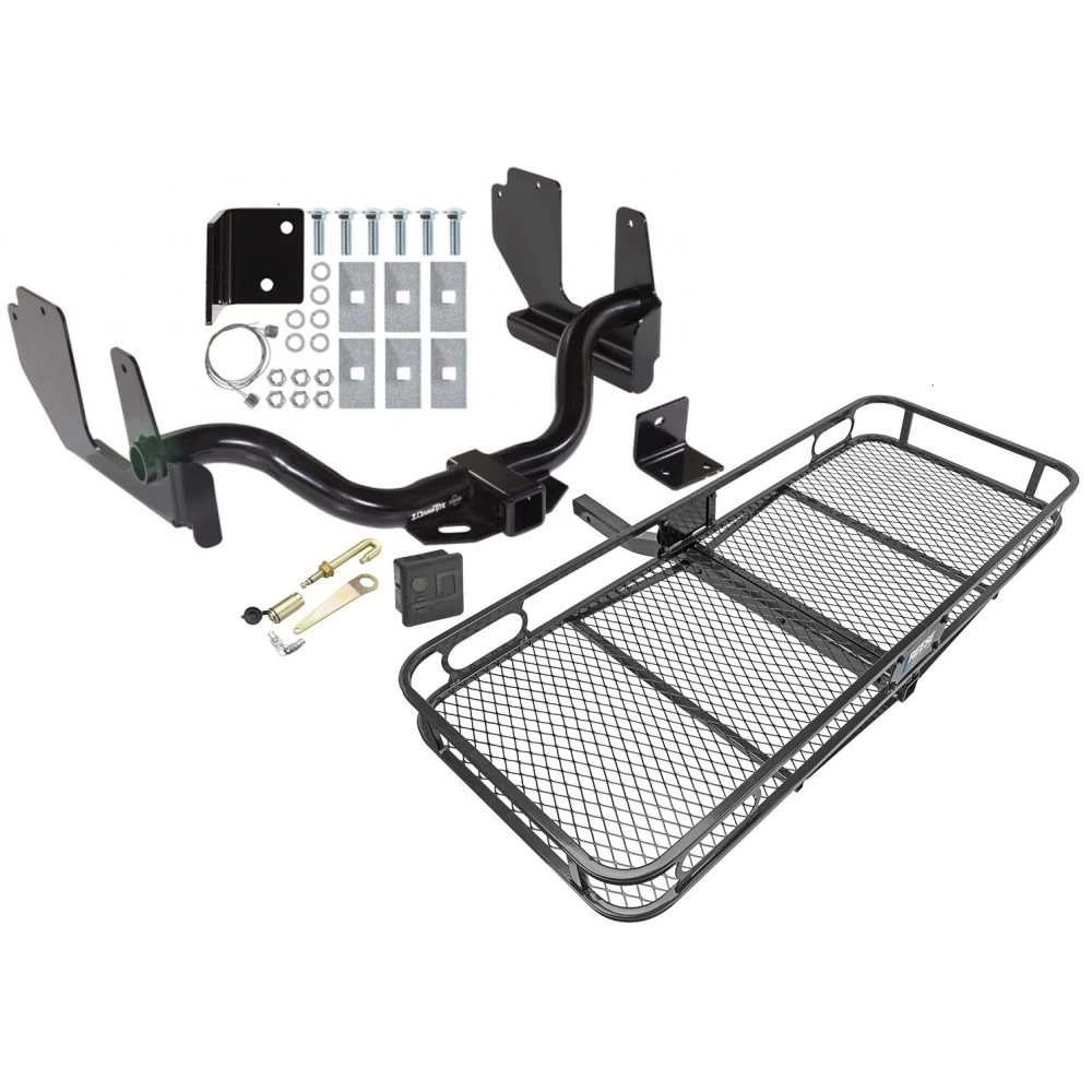 Trailer Tow Hitch For 04-05 Ford F-150 2006 Lincoln Mark LT Basket Cargo Carrier Platform Hitch Lock and Cover
