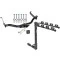 Trailer Tow Hitch w/ 4 Bike Rack For 04-15 Nissan Titan All Styles 4 Bike Rack tilt away adult or child arms fold down carrier w/ Lock and Cover