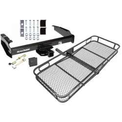 Trailer Tow Hitch For 80-97 Ford F-150 F-250 F-350 80-83 F-100 1997 Heavy Duty Basket Cargo Carrier Platform Hitch Lock and Cover