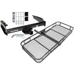 Trailer Tow Hitch For 80-97 Ford F-150 F-250 F-350 80-83 F-100 1997 Heavy Duty Basket Cargo Carrier Platform w/ Hitch Pin