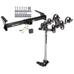 Trailer Tow Hitch For 92-14 Ford Econoline Van Except Shuttle Bus 4 Bike Rack w/ Hitch Lock and Cover