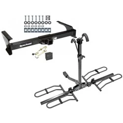 Trailer Tow Hitch For 92-14 Ford Econoline Van Except Shuttle Bus Platform Style 2 Bike Rack Hitch Lock and Cover