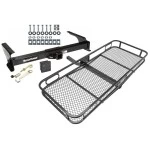 Trailer Tow Hitch For 92-14 Ford Econoline E-150 E-250 E-350 Basket Cargo Carrier Platform Hitch Lock and Cover
