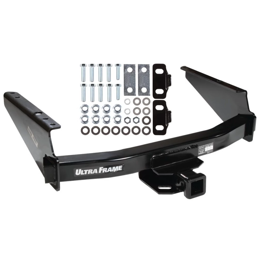 Trailer Tow Hitch For 97-03 F-150 Flareside Styleside Supercrew 04 Heritage F-250 Styleside Platform Style 2 Bike Rack w/ Anti Rattle Hitch Lock