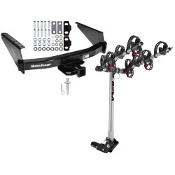 Trailer Tow Hitch For 97-03 F-150 Flareside Styleside Supercrew 04 Heritage F-250 Styleside w/ 4 Bike Carrier Rack