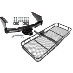 Trailer Tow Hitch For 99-04 Ford F-250 F-350 Super Duty Standard Bed & Bumper Basket Cargo Carrier Platform w/ Hitch Pin