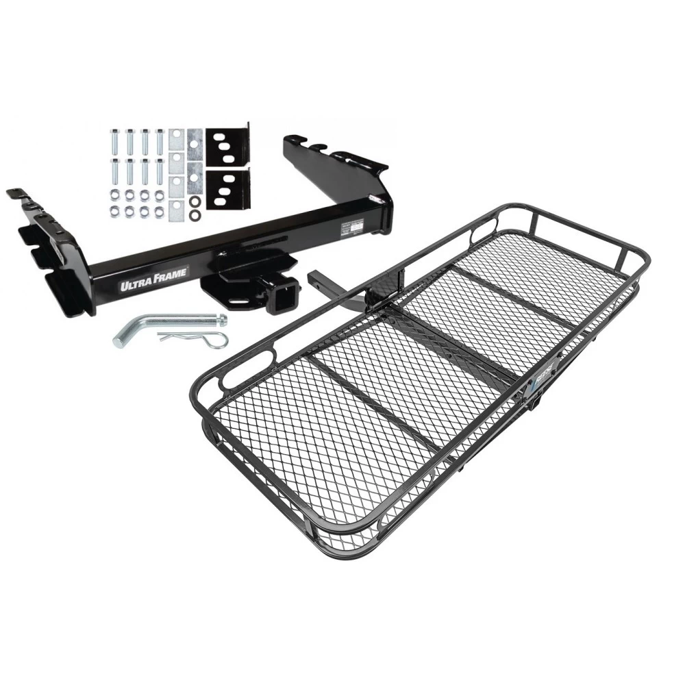 Trailer Tow Hitch For 94-02 Dodge Ram 2500 3500 94-01 1500 Basket Cargo Carrier Platform w/ Hitch Pin