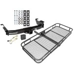 Trailer Tow Hitch For 00-14 Ford Econoline Van Except Shuttle Bus Basket Cargo Carrier Platform Hitch Lock and Cover