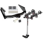 Trailer Tow Hitch For 05-16 Ford F-250 F-350 Super Duty Standard Bed & Bumper 4 Bike Rack w/ Hitch Lock and Cover