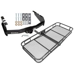 Trailer Tow Hitch For 99-07 Chevy Silverado GMC Sierra 1500 2007 Classic 99-04 2500 LD 01-06 1500 HD Basket Cargo Carrier Platform w/ Hitch Pin