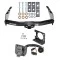Class 5 Trailer Hitch w/ Wiring Kit For 99-06 Chevy Silverado GMC Sierra 1500 HD 99-04 2500 LD (07-07 Classic) Standard or Step Bumper 7-Way Pin Blade RV 4-Flat Plug Harness Light w/ Bracket