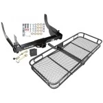 Trailer Tow Hitch For 06-08 Ford F-150 Lincoln Mark LT w/o OEM Hitch Basket Cargo Carrier Platform Hitch Lock and Cover