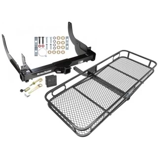 Trailer Tow Hitch For 06-08 Ford F-150 Lincoln Mark LT w/o OEM Hitch Basket Cargo Carrier Platform Hitch Lock and Cover