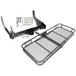 Trailer Tow Hitch For 06-08 Ford F-150 Lincoln Mark LT w/o OEM Hitch Basket Cargo Carrier Platform w/ Hitch Pin