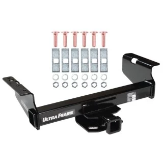 Trailer Tow Hitch For 01-25 Chevy Silverado GMC Sierra 3500 HD 2007 Classic 07-12 Dodge Ram 3500 4500 5500 Platform Style 2 Bike Rack w/ Anti Rattle Hitch Lock