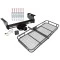 Trailer Tow Hitch For 01-24 Chevy Silverado GMC Sierra 3500 4500 5500 Basket Cargo Carrier Platform Hitch Lock and Cover