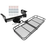 Trailer Tow Hitch For 01-25 Chevy Silverado GMC Sierra 3500 HD 2007 Classic 07-12 Dodge Ram 3500 4500 5500 Basket Cargo Carrier Platform w/ Hitch Pin