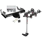 Trailer Tow Hitch For 63-00 Chevy GMC Trucks 99-00 Ford F-350 Super Duty w/ 34" or Cab & Chassis 4 Bike Rack w/ Hitch Lock and Cover