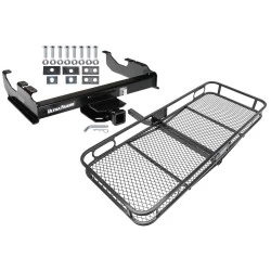 Trailer Tow Hitch For 63-00 Chevy GMC Trucks 99-00 Ford F-350 Super Duty w/ 34" or Cab & Chassis Basket Cargo Carrier Platform w/ Hitch Pin