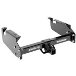 Trailer Tow Hitch For 99-21 Ford F-350 F-450 Cab & Chassis F-550 Super Duty All Models Platform Style 2 Bike Rack w/ Anti Rattle Hitch Lock