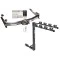 Trailer Tow Hitch w/ 4 Bike Rack For 01-10 Chevy Silverado GMC Sierra 2500 3500 HD 2007 Classic, 6-1/2 & 8 Foot Bed tilt away adult or child arms fold down carrier