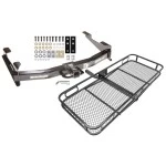 Trailer Hitch For 01-10 Chevy Silverado GMC Sierra 2500 3500 HD 2007 Classic, 6-1/2 & 8 Foot Bed Basket Cargo Carrier Platform w/ Hitch Pin