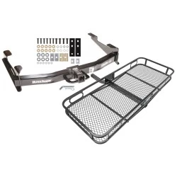 Trailer Hitch For 01-10 Chevy Silverado GMC Sierra 2500 3500 HD 2007 Classic, 6-1/2 & 8 Foot Bed Basket Cargo Carrier Platform w/ Hitch Pin